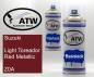 Preview: Suzuki, Light Toreador Red Metallic, Z0A: 400ml Sprühdose + 400ml Klarlack - Set, von ATW Autoteile West.